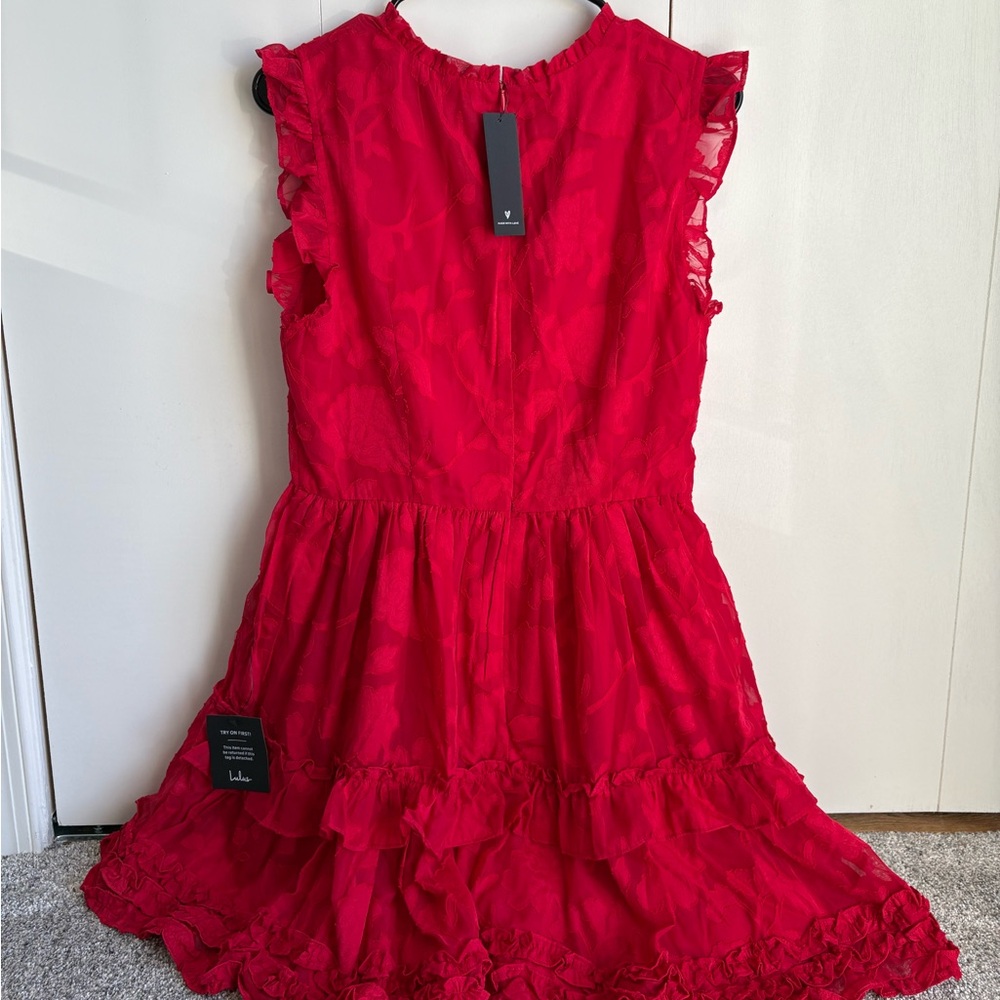 Lulu’s Red Mini Dress - Picture 2 of 7